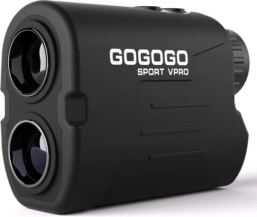 Gogogo Sport Vpro GS03 - Telémetro láser para golf o caza, 1000/1200 yardas, buscador láser de rango con aumento de 6x de vista ultra clara,