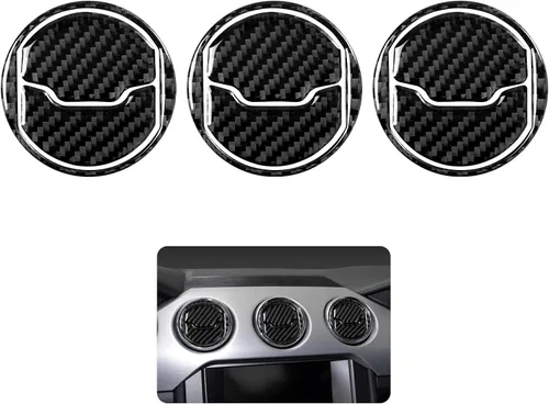 Miniatura 20 de Adhesivo de vinilo de fibra de carbono para panel de marco de engranajes para Ford Mustang 2015, 2016, 2017, 2018, 2019, 2020, 2021, 2022, 2023