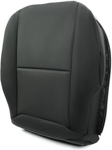 HECASA Funda de asiento izquierdo compatible con Mercedes Benz C250 C300 C350 2008-2014 parte inferior de cuero para lado del conductor, color negro