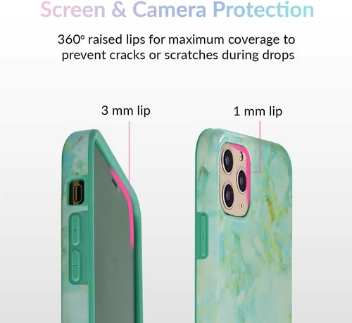 Miniatura 3 de Velvet Caviar - Funda compatible con iPhone 11 Pro Max Verde (Green Marble)