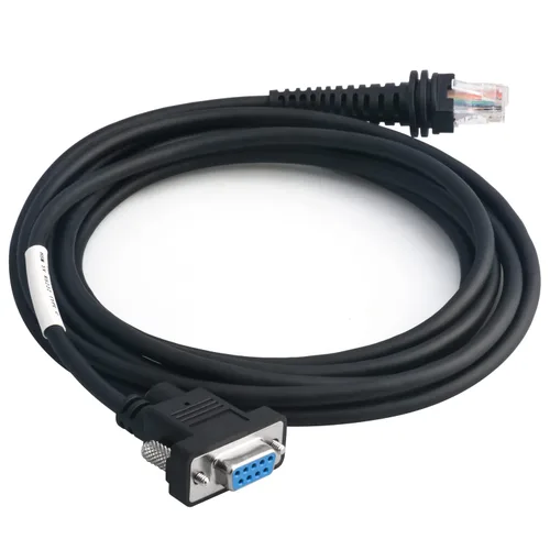 Miniatura 9 de VOTTAN Cable serie para escáner de código de barras (señales +/-5V) en espiral RS232 DB9 Cable hembra compatible con Honeywell 1900 Series 1952G-HD