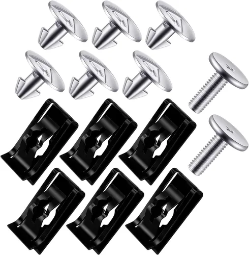 Miniatura 6 de Pack-8 Tornillos de pasador de cubierta inferior del motor, compatibles con Honda Civic, Accord y CRV 90674-TY2-A01, tornillos de tornillo