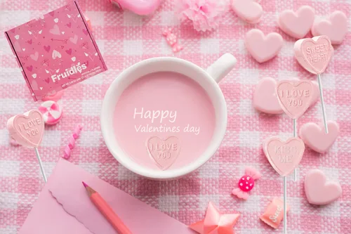 Miniatura 9 de Fruidles Surtido de paletas de corazón de San Valentín, caramelos prensados de dextrosa, bésame y sé mío, te amo y dulce corazón, envueltos