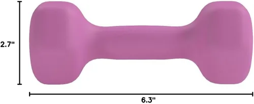 Miniatura 5 de Amazon Basics - Mancuerna de entrenamiento de fácil agarre, con revestimiento de neopreno, disponibles en varios juegos y pesos