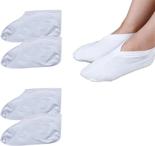 2 pares de calcetines curativos para pies secos para hombres y mujeres, loción, calcetines hidratantes para spa durante la noche absorbentes para