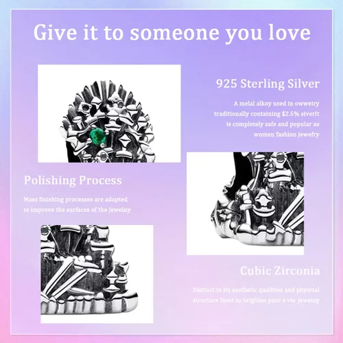 Miniatura 5 de polengju Games The Iron Throne Direwolf - Dijes para mujer, collar de plata de ley 925 con circonita cúbica 5A, colección de joyas para el día