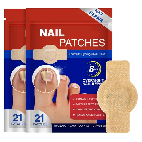 Parches de uñas fúngicas, 42 unidades, tratamiento de uñas de los pies, extra fuerte, 8 horas durante la noche, reparación de uñas de acción rápida,