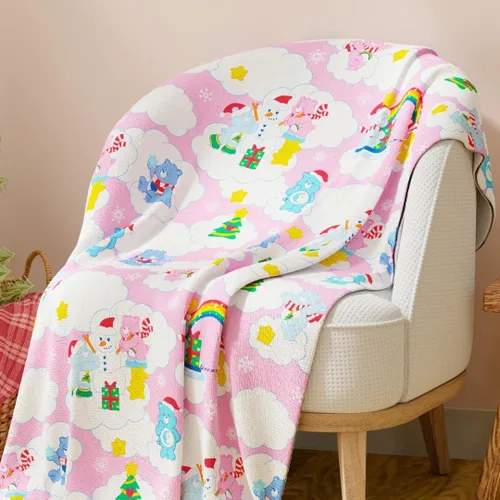 Miniatura 50 de Care Bears Love-A-Lot & Share Bear - Manta para niños, tacto de seda súper suave, 40 x 50 pulgadas, (producto oficial) por Franco