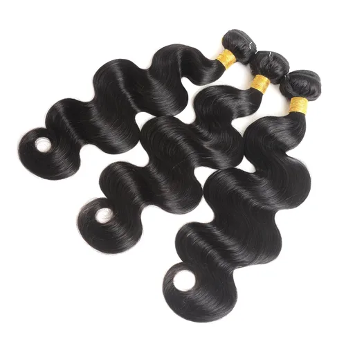 Miniatura 5 de 3 manojos de cabello humano 12A, ondulado, 100% sin procesar, cabello humano virgen brasileño de tejido rápido (14, 16, 18 pulgadas)