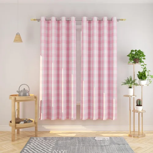 Miniatura 72 de Cortinas de 24 pulgadas de largo con diseño Buffalo Check Gingham Plaid para ventanas de cocina y baño, tratamiento para ventanas con 2 paneles