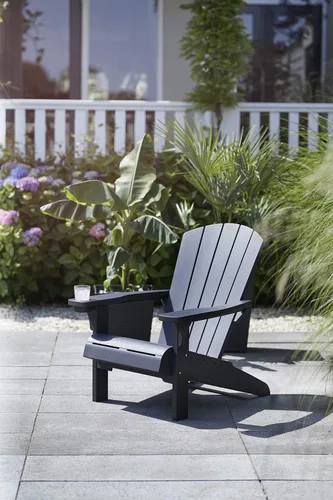 Miniatura 9 de Keter Alpine Adirondack - Sillas de Muebles de Patio de Resina para Exteriores con Portavasos - Perfectas para Playa, Piscina y Asientos de Hoguera