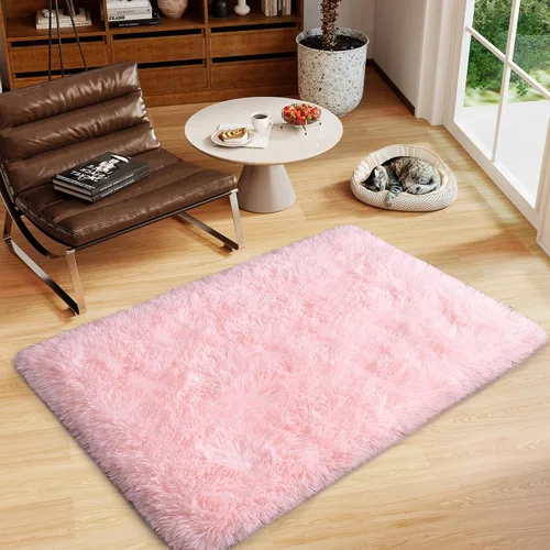 Miniatura 50 de Dssimo - Alfombra superesponjosa para la habitación, alfombra de área moderna, pequeña, suave y acogedora de felpa para niños, niñas y adolescentes