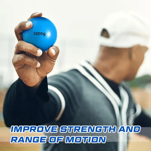 Miniatura 6 de Hungdao Juego de 6 pelotas de entrenamiento ponderadas pliométricas variables, bolas ponderadas de práctica de béisbol con peso para lanzar