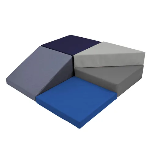 Miniatura 10 de FDP SoftScape - Gimnasio de interiores para bebés y niños pequeños hecho de escalones de espuma suave y PU de colores, ideal para gatear, escalar