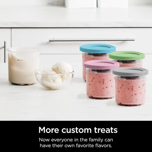 Miniatura 7 de Ninja CREAMi - Máquina para hacer helados 7 en 1, incluye (5) pintas, para helado, gelato, sorbete, batidos, mezclas, cuencos para batidos y más