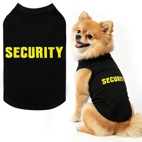 Miniatura 21 de BINGPET Camisas de Perro Policía, Camiseta de Perro Suave de Algodón, Traje Transpirable y Ligero para Perro Camiseta Sin Mangas Chaleco, Ropa
