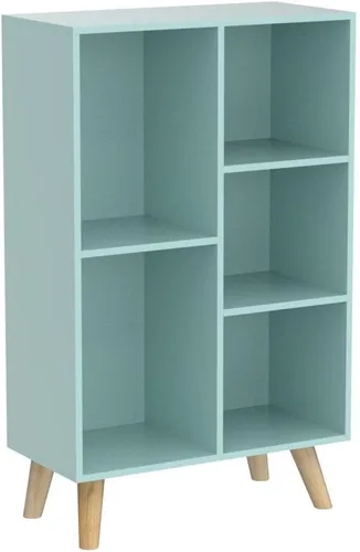 Miniatura 33 de IOTXY Estantería Baja con Estante Abierto - Gabinete de Exhibición Organizador de Pie de Madera de 3 Niveles con Base, Estantería Horizontal Corta