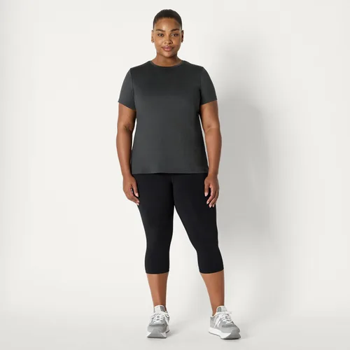 Miniatura 74 de Amazon Essentials Camiseta de manga corta con cuello redondo para mujer, de secado rápido, para entrenamiento, gimnasio, paquete múltiple