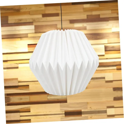 Miniatura 4 de NOLITOY 2 unids hecho a mano linterna de papel pantalla moderna simple cubierta de luz decorativa para decoración del hogar fácil almacenamiento