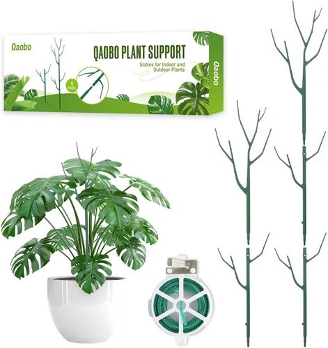 Paquete de 5 Estacas Apilables de Soporte para Plantas, Estructuras de Soporte para Plantas Trepadoras para Monstera, Pothos, Philodendron, Estacas