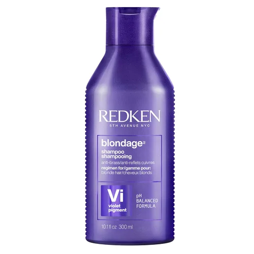 Redken Blondage Purple Shampoo For Blonde, Bleached or Highlighted Hair - Neutralizes Brassy Tones With Salicylic Acid, Color Depositing