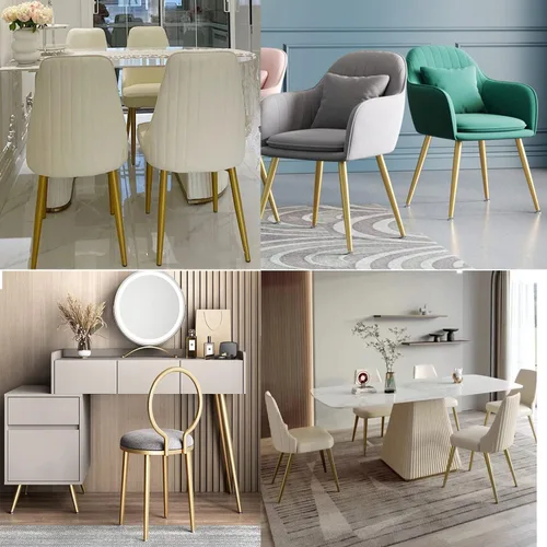 Miniatura 7 de Osring Patas de muebles de 16 pulgadas, patas redondas de metal cónico dorado para mesa, muebles inclinados para gabinete, accesorios para mesa
