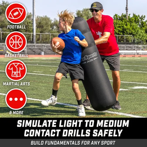 Miniatura 3 de GoSports Maniquí Inflable para Tacleo de Fútbol Americano - Equipo de Entrenamiento con Almohadilla de Bloqueo para Práctica de Fútbol Americano