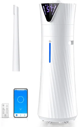 Humidificador de 17L/4.5 galones para habitación grande, humidificadores ultrasónicos inteligentes y silenciosos de niebla fría para dormitorio,