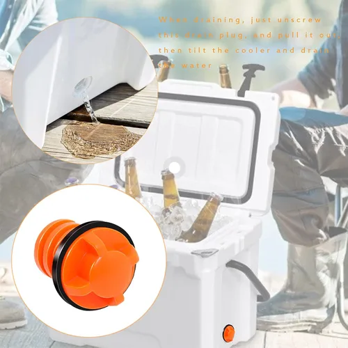 Miniatura 5 de Tapones de drenaje de repuesto compatibles con enfriador Yeti/Rtic 20 35 45 65 110, pequeños tapones de drenaje con diseño a prueba de fugas