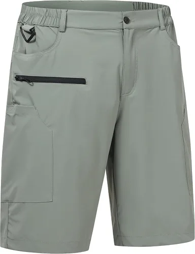 Miniatura 3 de Fjnbbiot Pantalones cortos de verano para hombre, estilo cargo, de secado rápido, pantalones cortos de golf, 7 bolsillos, Waterproff