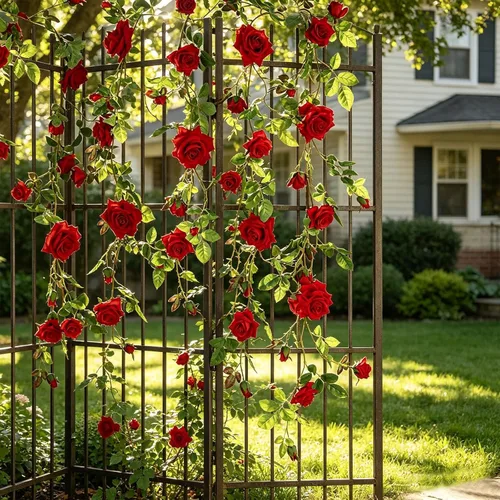 Miniatura 3 de Veryhome - Guirnalda de rosas artificiales estilo enredadera, falsas, para colgar, plantas de hiedra y rosas, 1.83 m para decoración de boda, fiesta