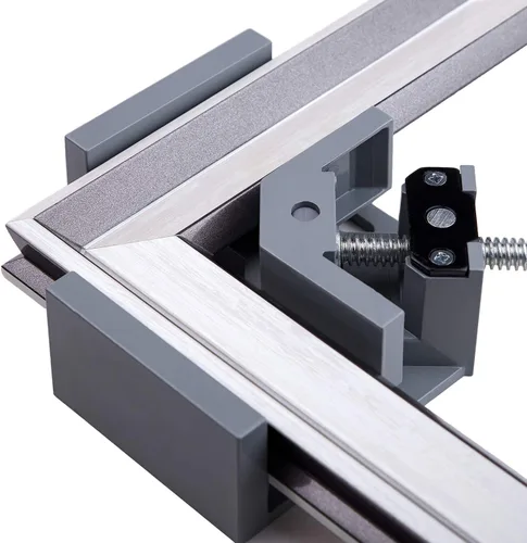 Miniatura 5 de 4 abrazaderas de esquina – Abrazaderas de madera de 90 grados en ángulo recto para carpintería, con marco de aleación de aluminio ajustable