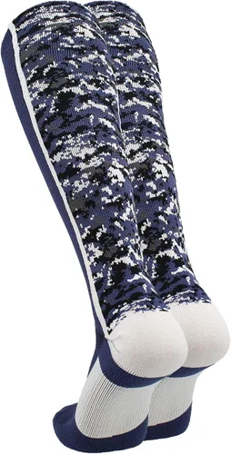 Miniatura 32 de TCK Calcetines de béisbol para jóvenes, niños u hombres, con diseño de camuflaje digital y longitud hasta por encima de la pantorrilla