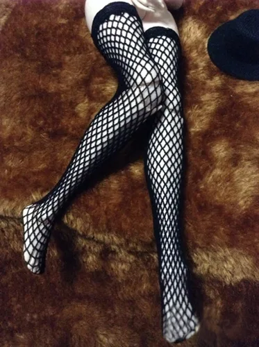 Miniatura 3 de Medias de red Olyer para figura femenina costillas de acero, tamaño grande del busto hecho a mano