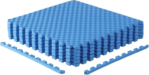 Miniatura 34 de CAP Puzzle Exercise Mats 3/4” Thick EVA Interlocking Foam Tiles for Home Gym Flooring Multiple Options Guijarro - Negro