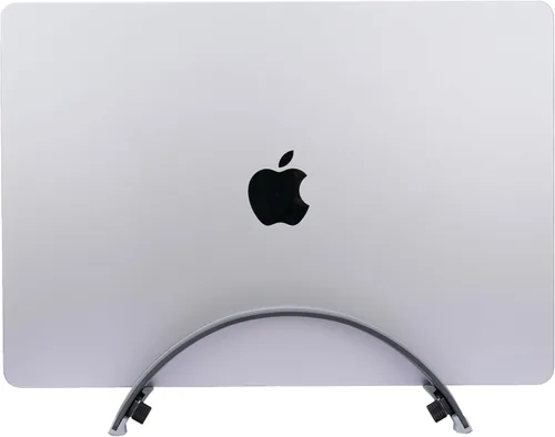 Miniatura 3 de Soporte vertical ajustable para laptop – aluminio 6061, precisión CNC, acabado anodizado, se adapta a todas las computadoras portátiles, incluyendo
