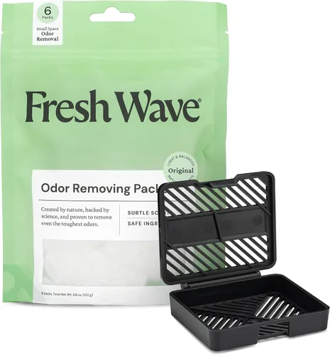 Miniatura 11 de Fresh Wave Paquetes de eliminación y desodorización de olores de lavanda Bolsa de 6 y estuche Fresh Pod Alivio de olores más seguro