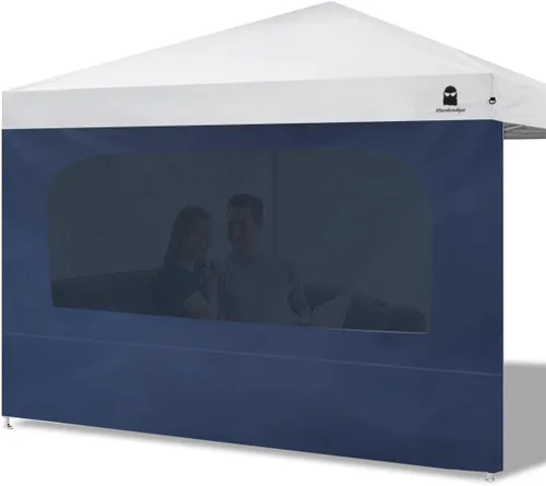 Miniatura 13 de Pared lateral con ventana para toldo desplegable de 10 x 10 pulgadas, toldo instantáneo, 1 paquete (10 x 10 pulgadas, blanco)