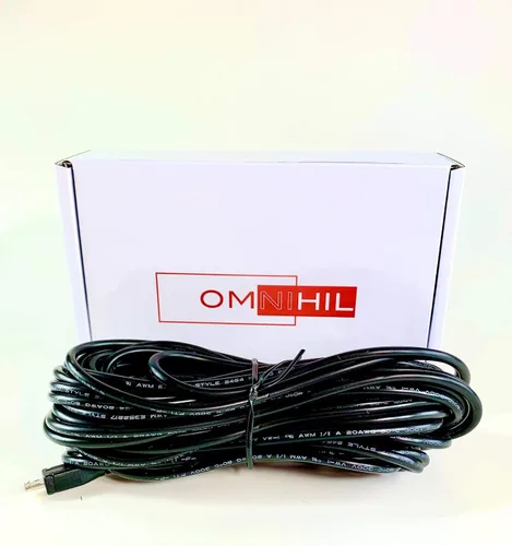 Miniatura 3 de OMNIHIL Cable USB 2.0 de alta velocidad de 30 pies de largo compatible con escala Maxus Gram Modelo: EE-OT-200-01-BGN/P/N: E200602