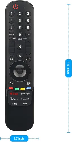 Miniatura 5 de Remoto de reemplazo por voz MR24GA aplicable para LG Smart TV 2024 modelos 75UT8000AUA 42OLEDC4AUA 43UT7550AUA 50UT7550AUA 48OLEDC4AUA 65OLEDC4AUA