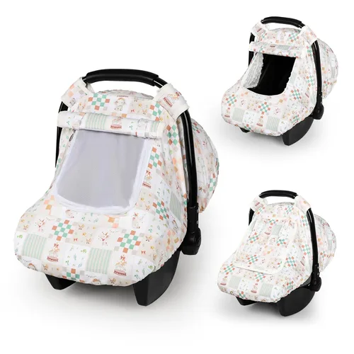 Miniatura 9 de Funda de asiento de automóvil para bebé, fundas de asiento de automóvil de invierno para bebés, cubierta de asiento de automóvil para niño, toldo