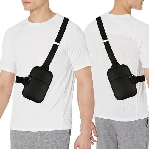 Miniatura 5 de Mini bolso bandolera para hombres y mujeres, bolso cruzado pequeño, riñoneras, bolso casual para teléfono en el pecho