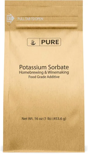 Pure Original Ingredients Sorbato de potasio (1 lb) Elaboración casera y vinificación, aditivo y conservante de grado alimenticio