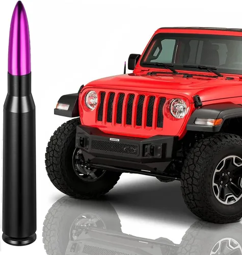 Miniatura 9 de Antena de bala de coche de 5.4 pulgadas para Ford Serie F F150 F250 F350 GMC Sierra Jeep Patriot 2007-2017 Chevy Silverado Dodge RAM 1500 2500 3500