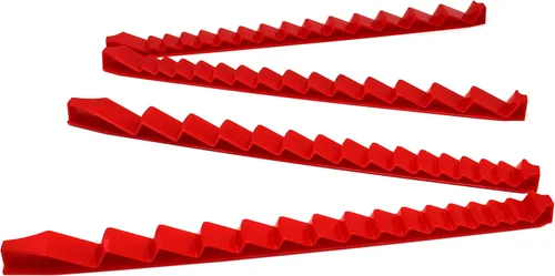 Miniatura 6 de JSP Manufacturing Plástico de perfil bajo 30 herramienta llave organizador riel 4 piezas conjunto - multicolor (negro)