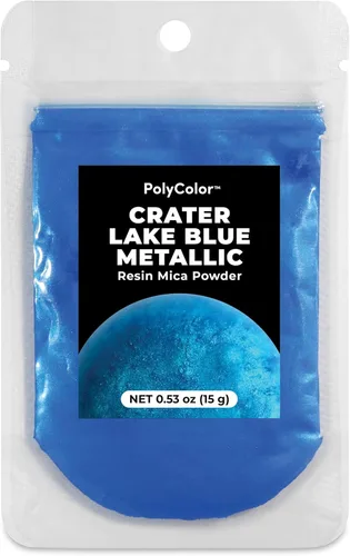 Miniatura 12 de Polvo de Mica PolyColor para Kits de Resina Epoxi 15 gramos, Polvo de Tinte de Pigmento Efectos Metálicos Tierra Azul para Resina de Fundición, Azul