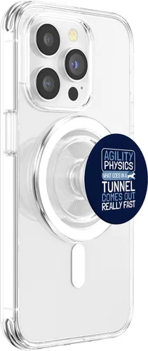 Miniatura 10 de Dog Agility Handler - Agility Physics - Tunnel Dog Agility PopSockets Adhesive PopGrip