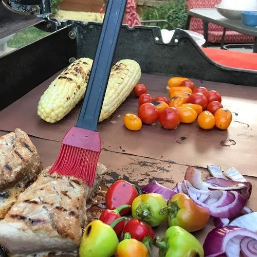 Miniatura 4 de Set de 5 bandejas Aoocan. Bandejas 100 % autoadherentes para asar a la parrilla y hornear. Aprobadas por FDA, libres de PFOA. Reutilizables