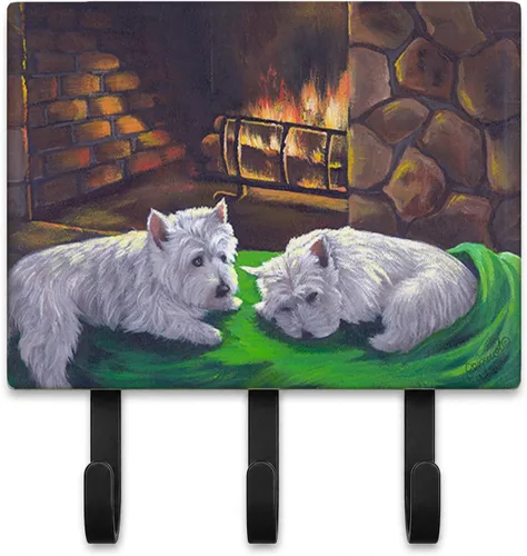 Miniatura 34 de Caroline's Treasures Bichon Frise Sisters - Ganchos para correa o llavero, multicolor
