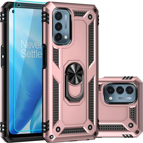 Miniatura 9 de Funda para OnePlus Nord N200 5G, con protector de pantalla, [grado militar] 16 pies, cubierta probada contra caídas con soporte magnético